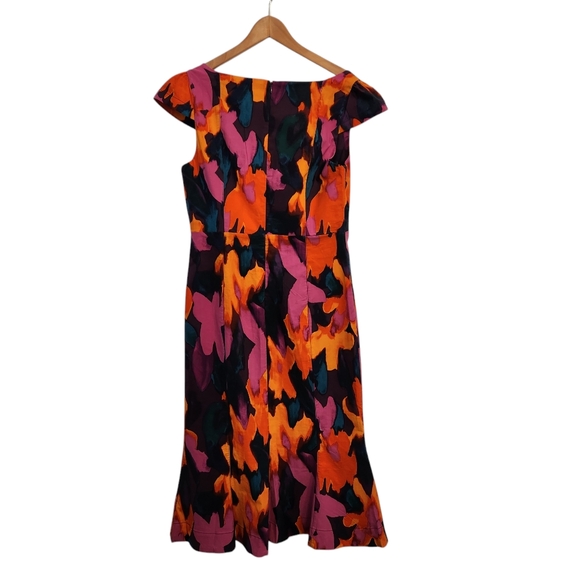 Anthropologie The Cecily Fit & Flare Sweetheart Dress sz L - Picture 4 of 6